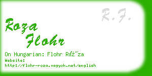 roza flohr business card